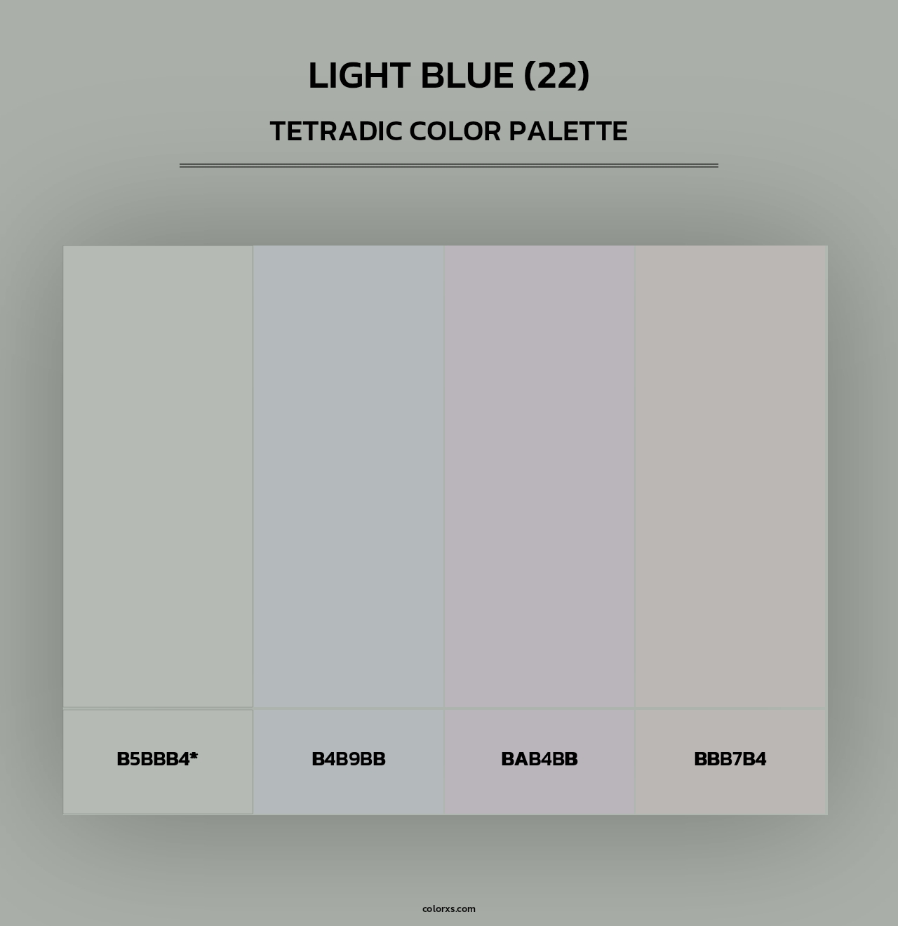 Light Blue (22) - Tetradic Color Palette
