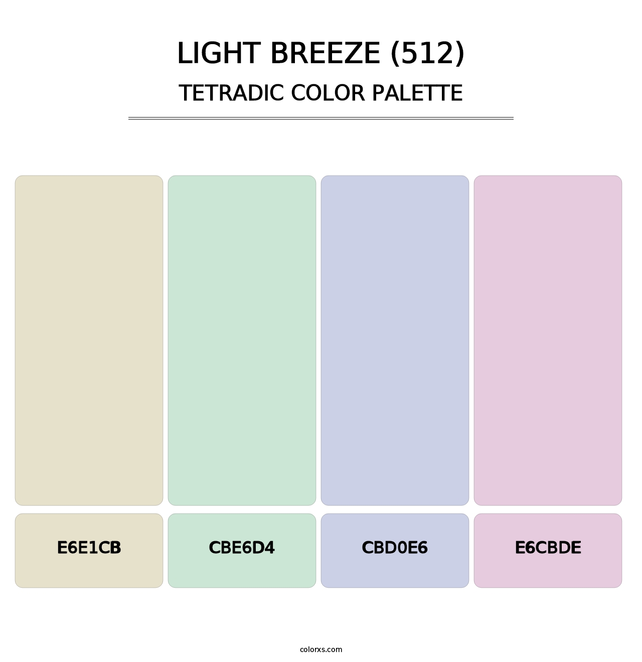 Light Breeze (512) - Tetradic Color Palette