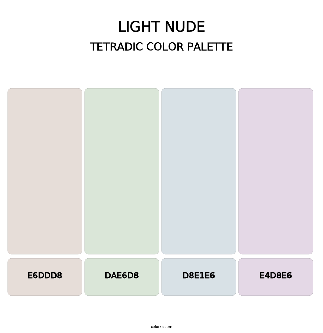 Light Nude - Tetradic Color Palette