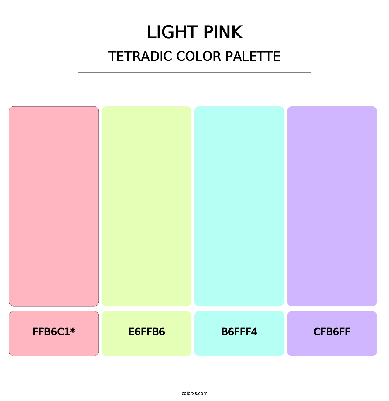 Light Pink - Tetradic Color Palette