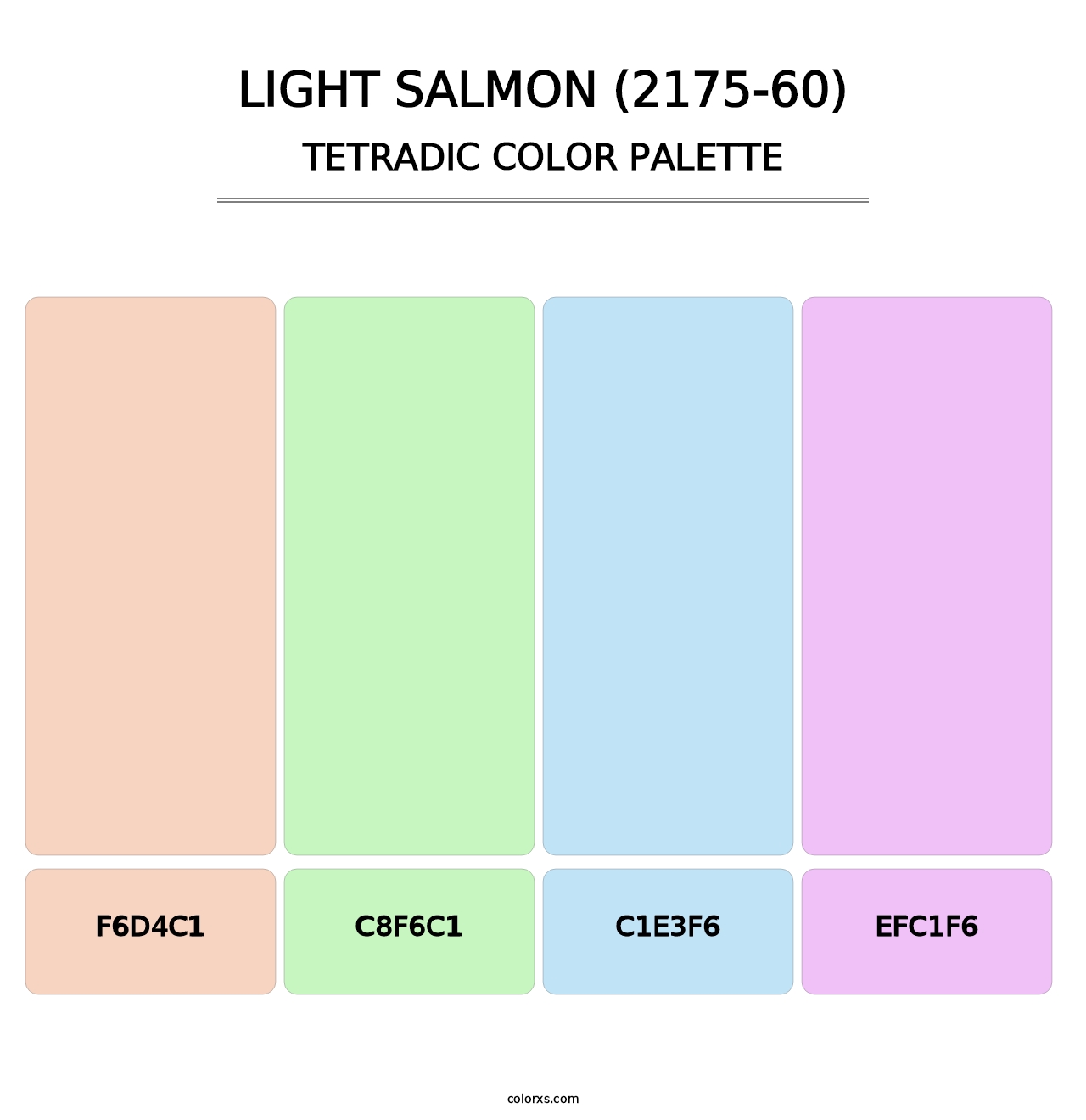 Light Salmon (2175-60) - Tetradic Color Palette