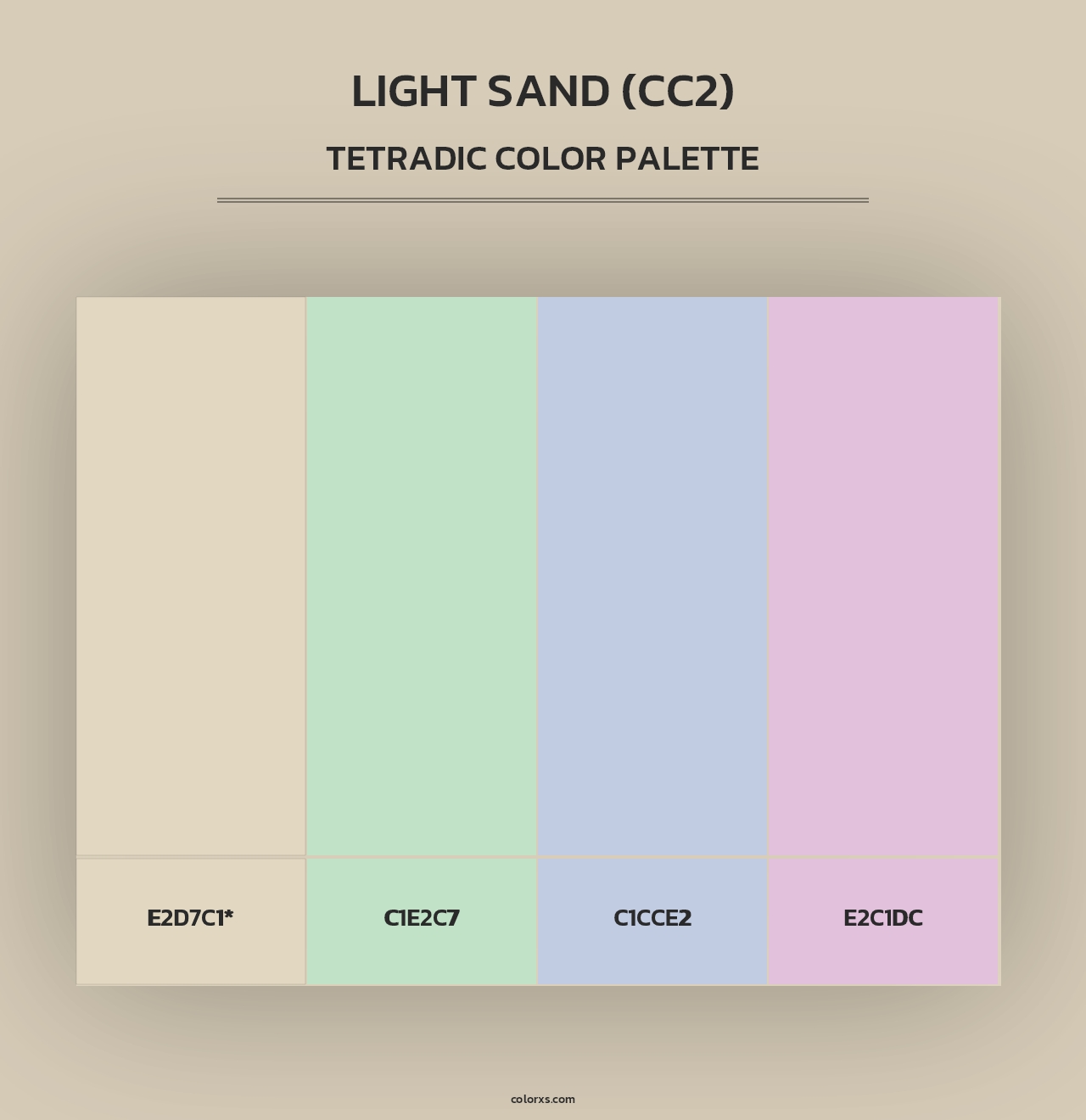 Light Sand (CC2) - Tetradic Color Palette