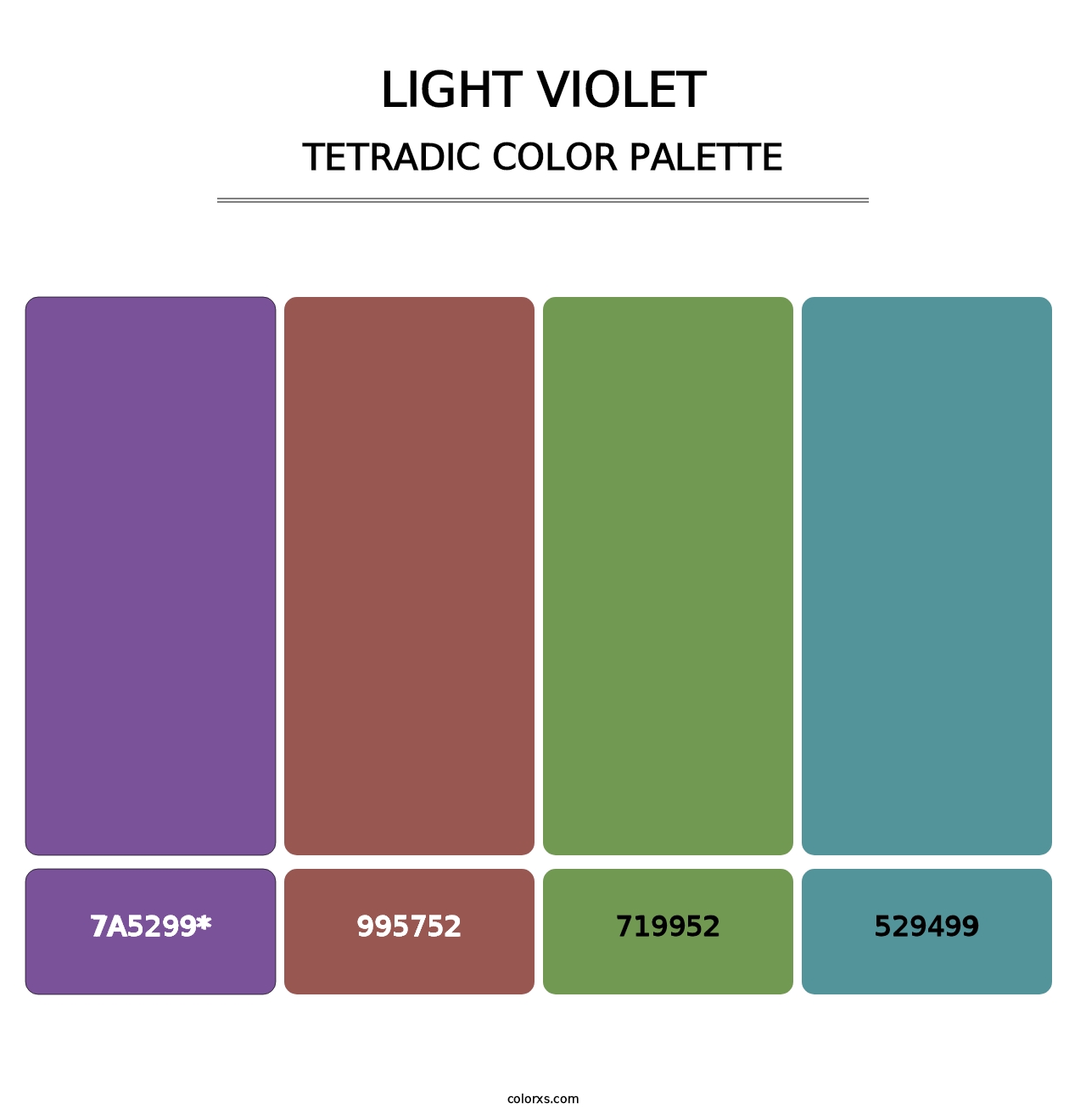 Light Violet - Tetradic Color Palette