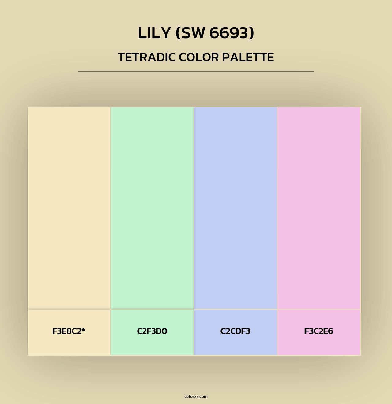 Lily (SW 6693) - Tetradic Color Palette