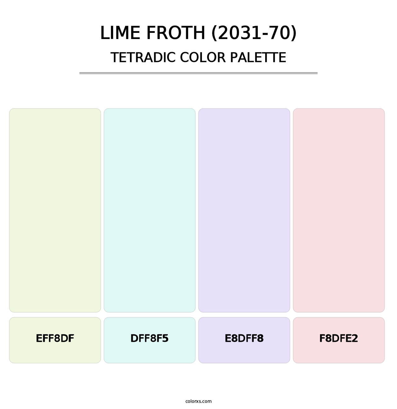 Lime Froth (2031-70) - Tetradic Color Palette