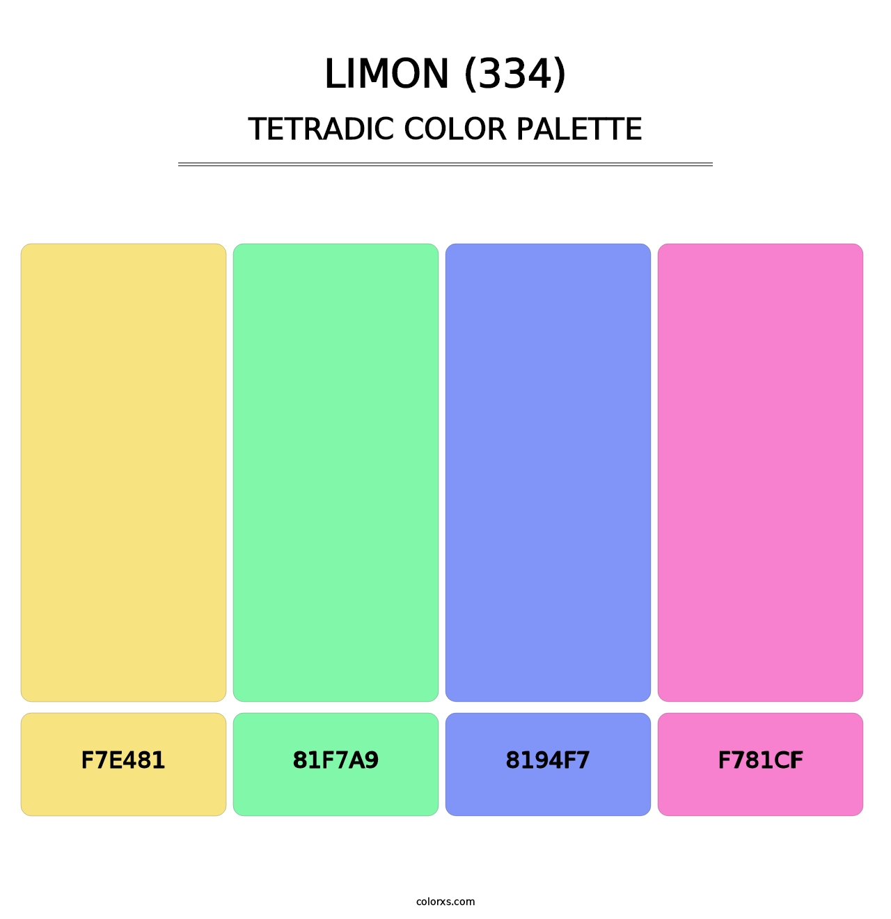 Limon (334) - Tetradic Color Palette