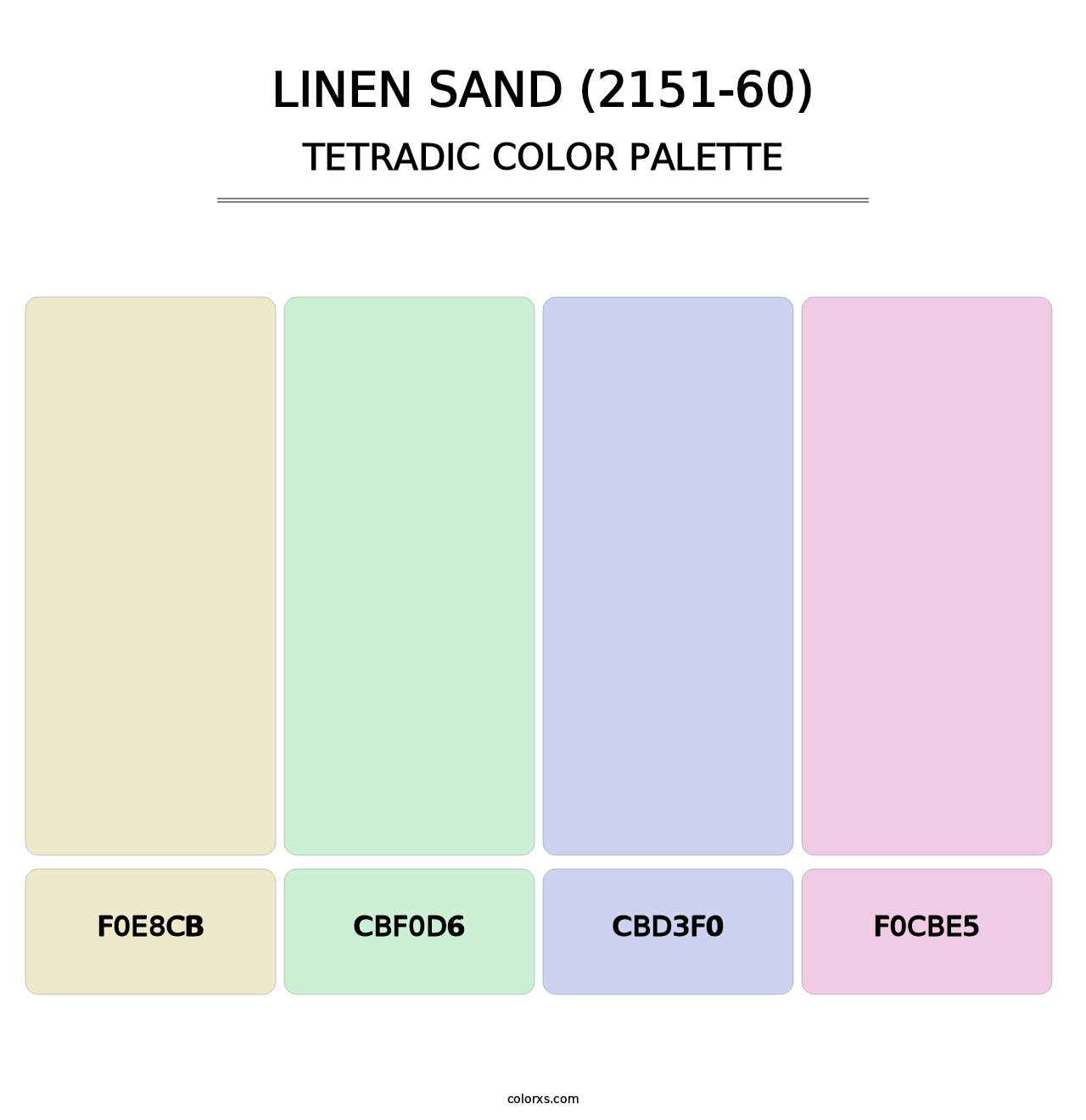 Linen Sand (2151-60) - Tetradic Color Palette