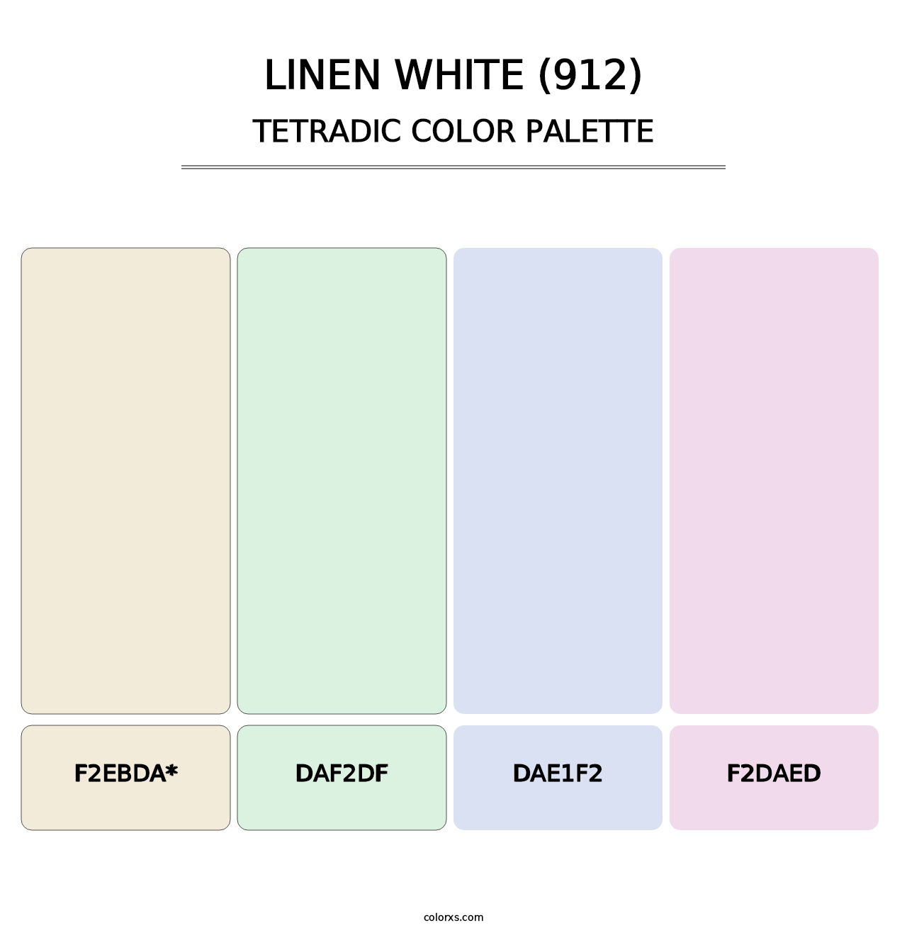 Linen White (912) - Tetradic Color Palette