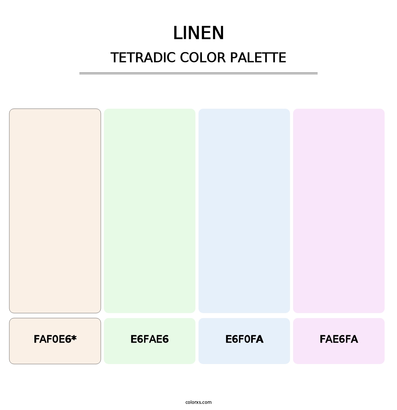 Linen - Tetradic Color Palette