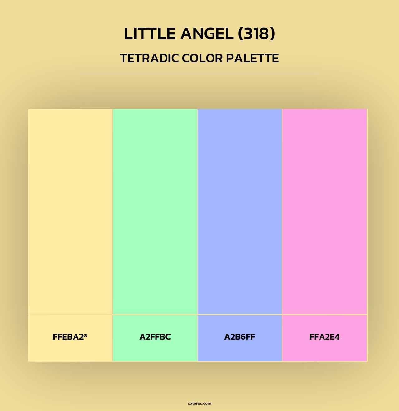 Little Angel (318) - Tetradic Color Palette