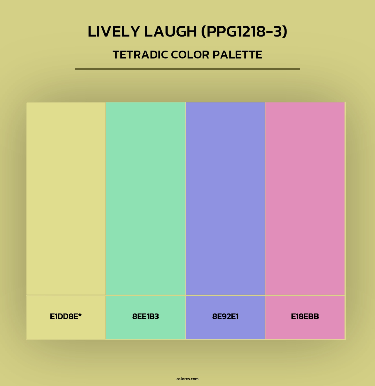 Lively Laugh (PPG1218-3) - Tetradic Color Palette