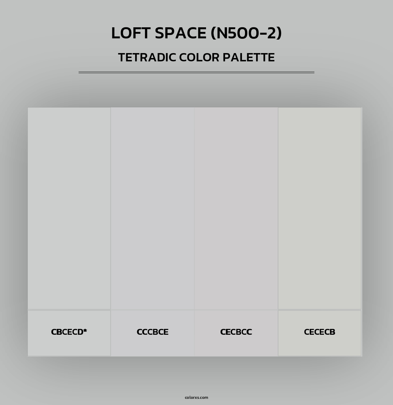 Loft Space (N500-2) - Tetradic Color Palette