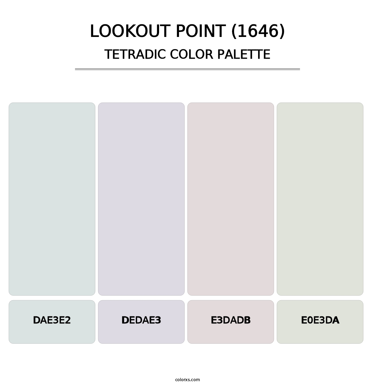 Lookout Point (1646) - Tetradic Color Palette