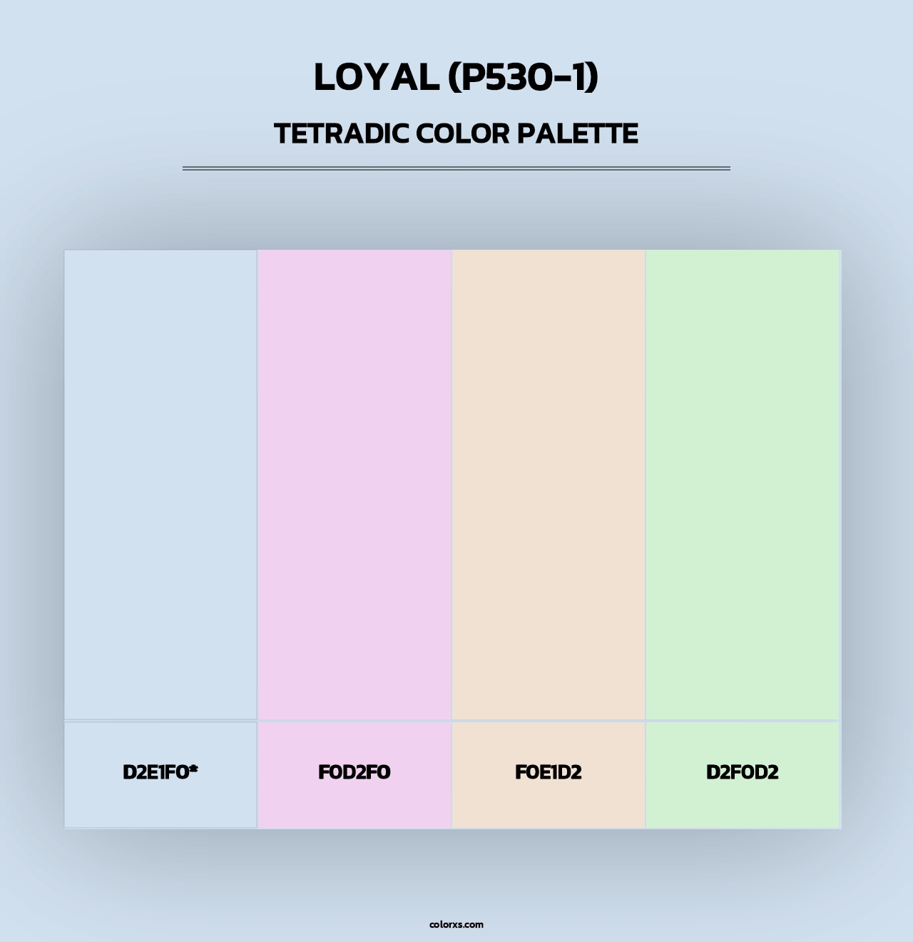 Loyal (P530-1) - Tetradic Color Palette
