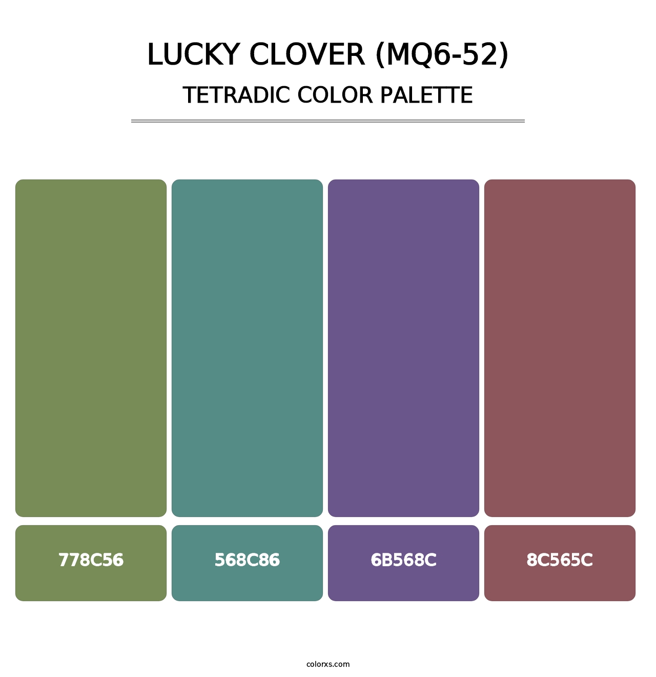 Lucky Clover (MQ6-52) - Tetradic Color Palette