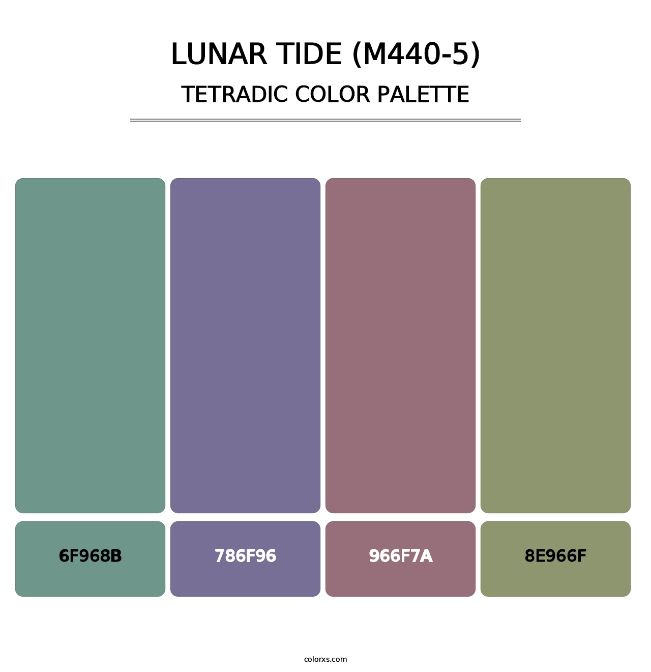 Lunar Tide (M440-5) - Tetradic Color Palette