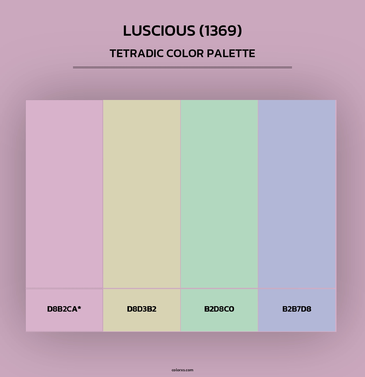 Luscious (1369) - Tetradic Color Palette