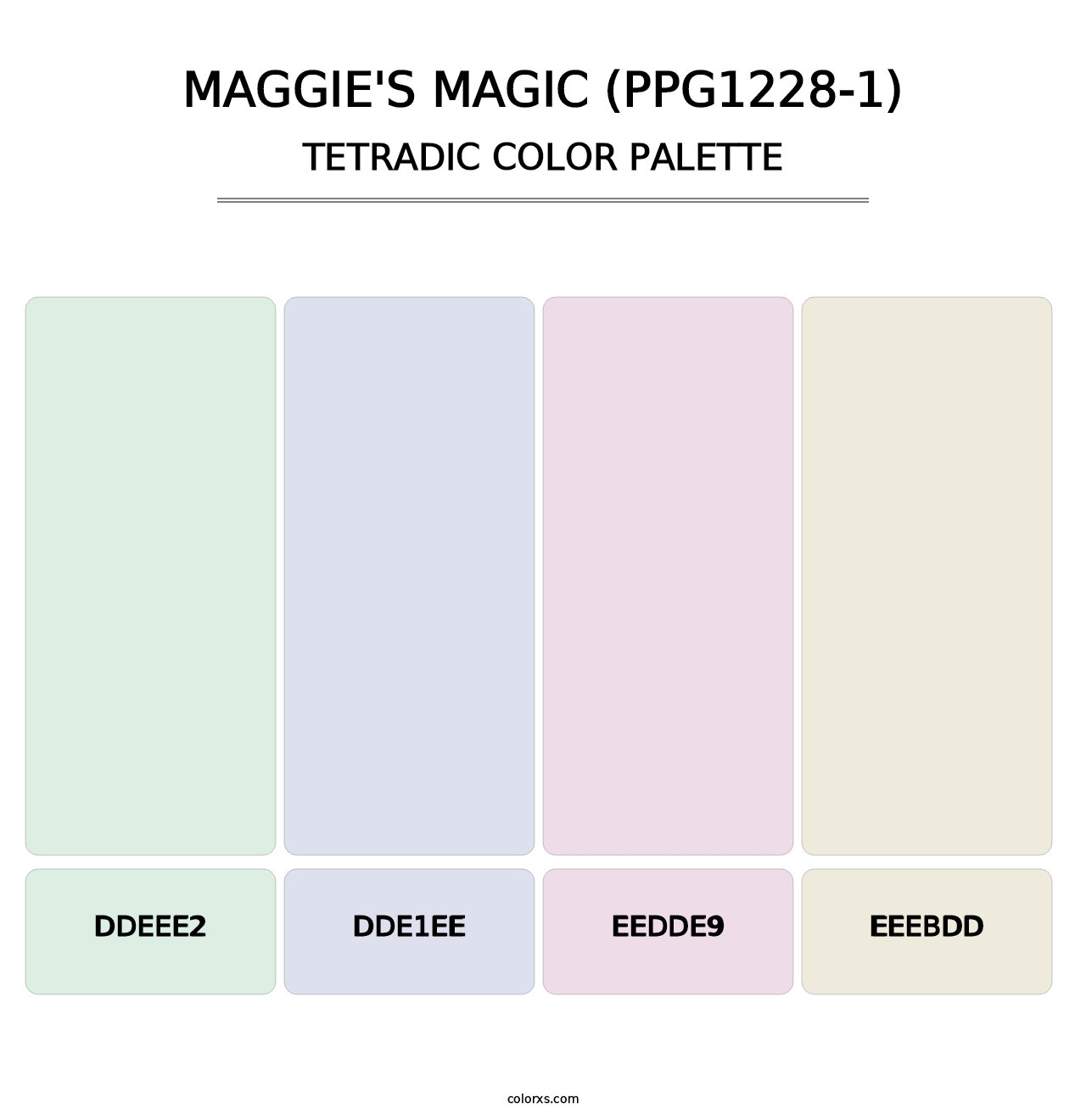 Maggie's Magic (PPG1228-1) - Tetradic Color Palette