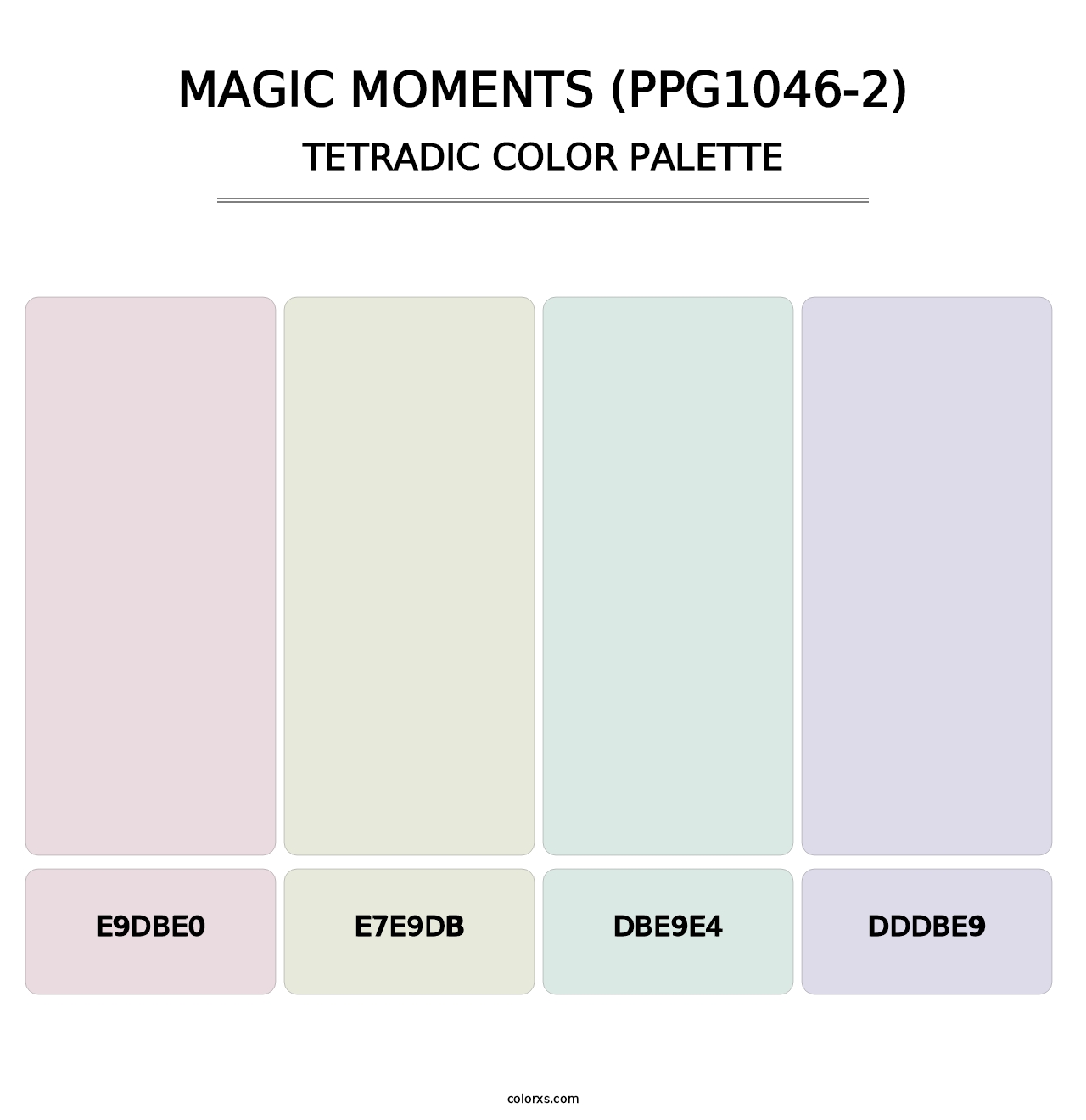 Magic Moments (PPG1046-2) - Tetradic Color Palette