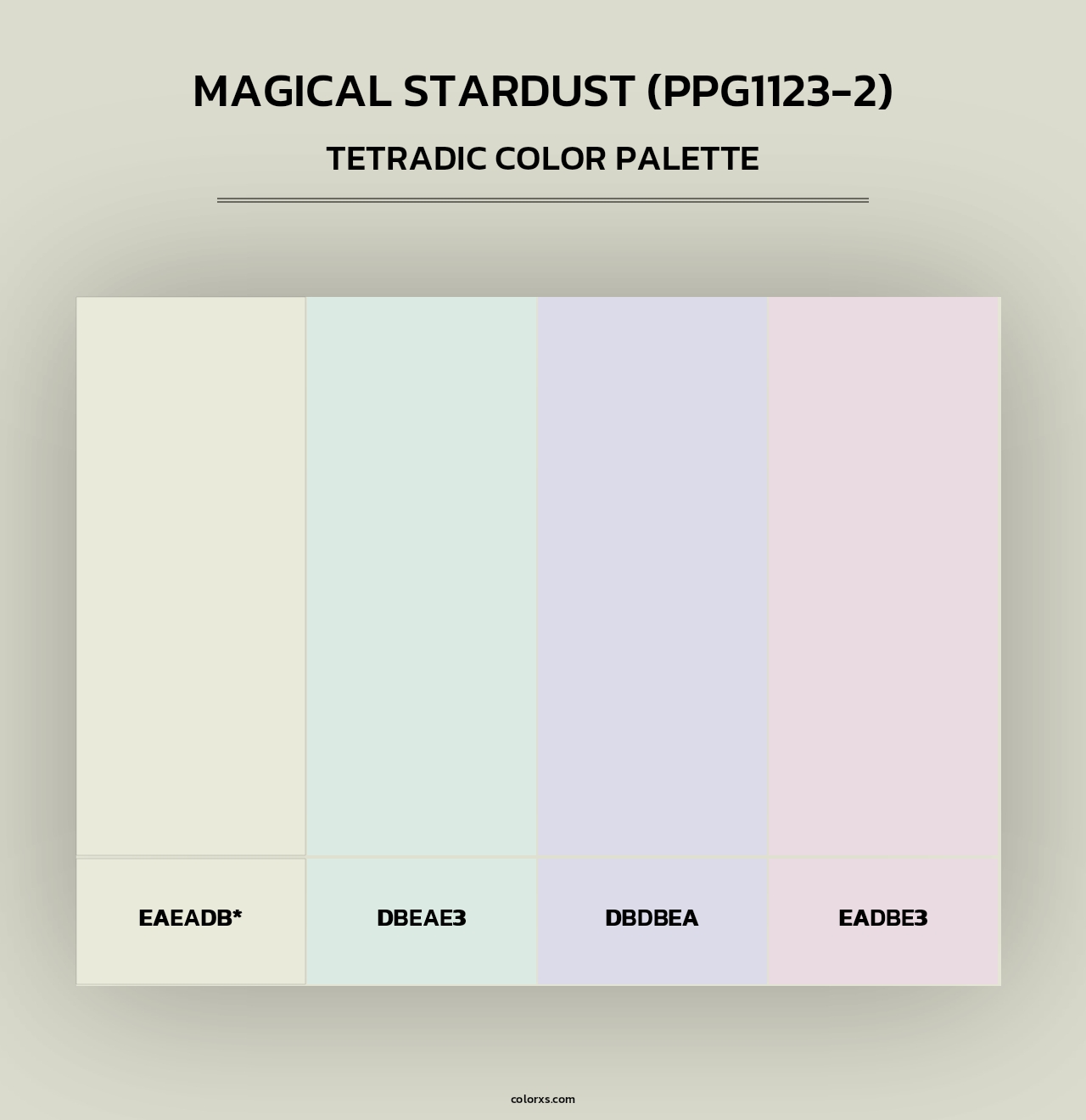 Magical Stardust (PPG1123-2) - Tetradic Color Palette
