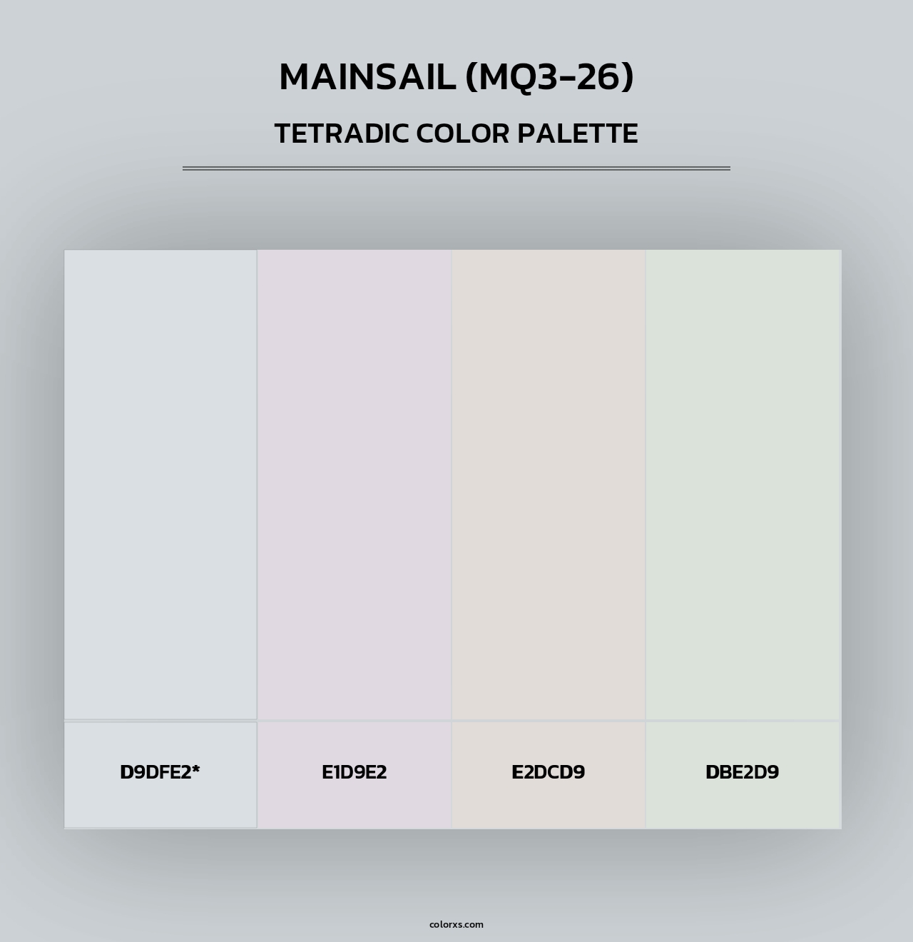 Mainsail (MQ3-26) - Tetradic Color Palette
