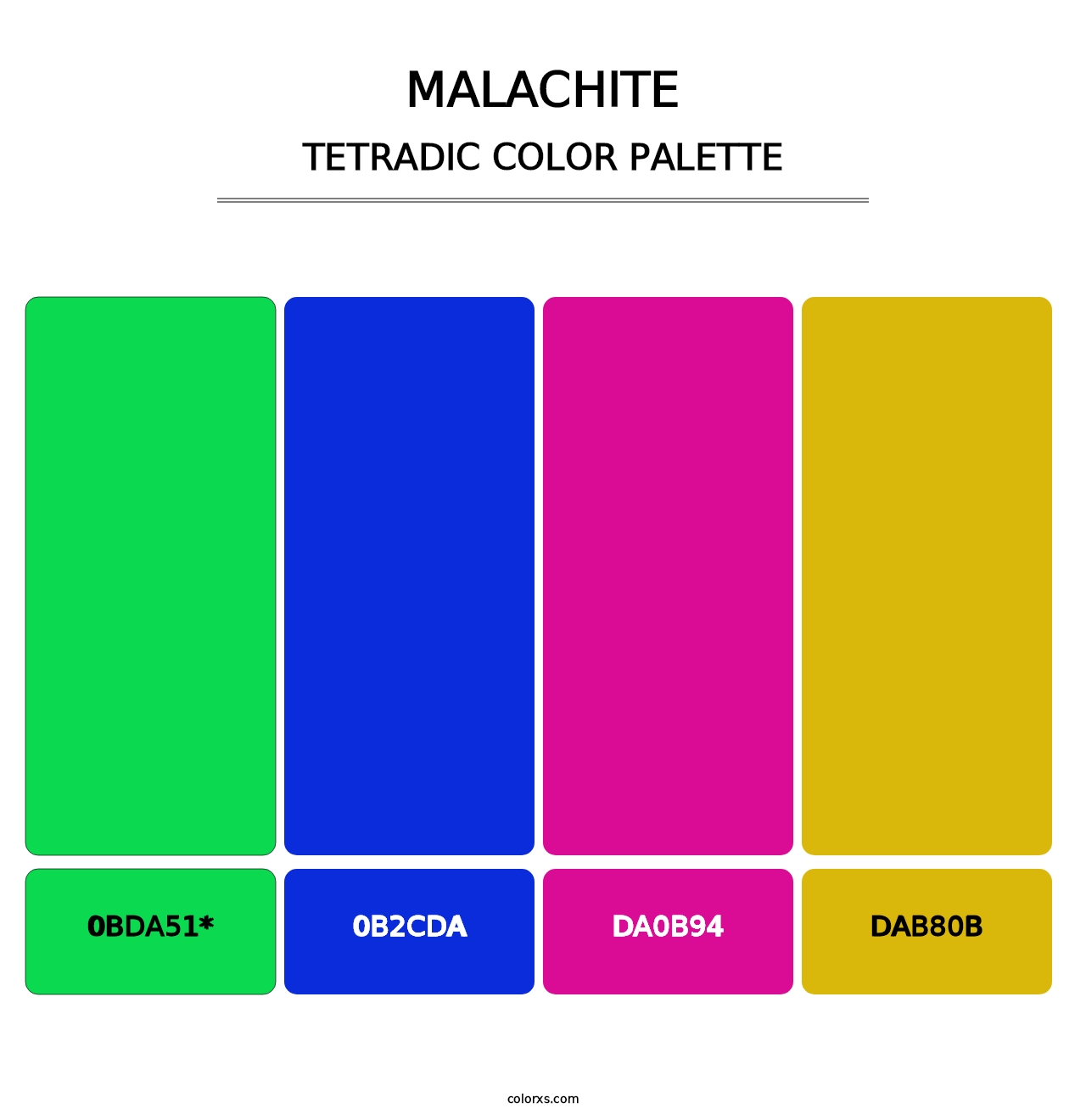 Malachite - Tetradic Color Palette