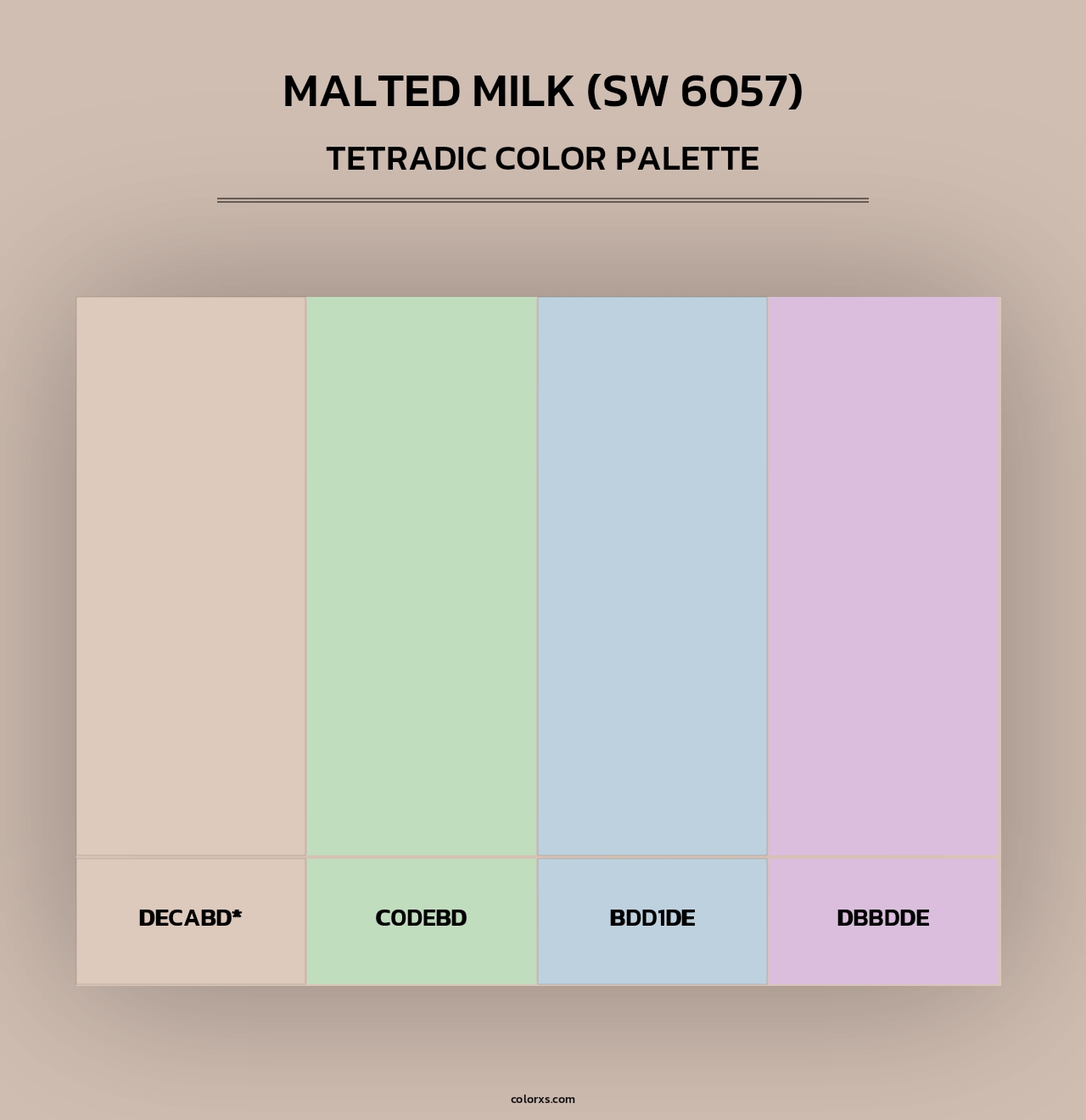 Malted Milk (SW 6057) - Tetradic Color Palette