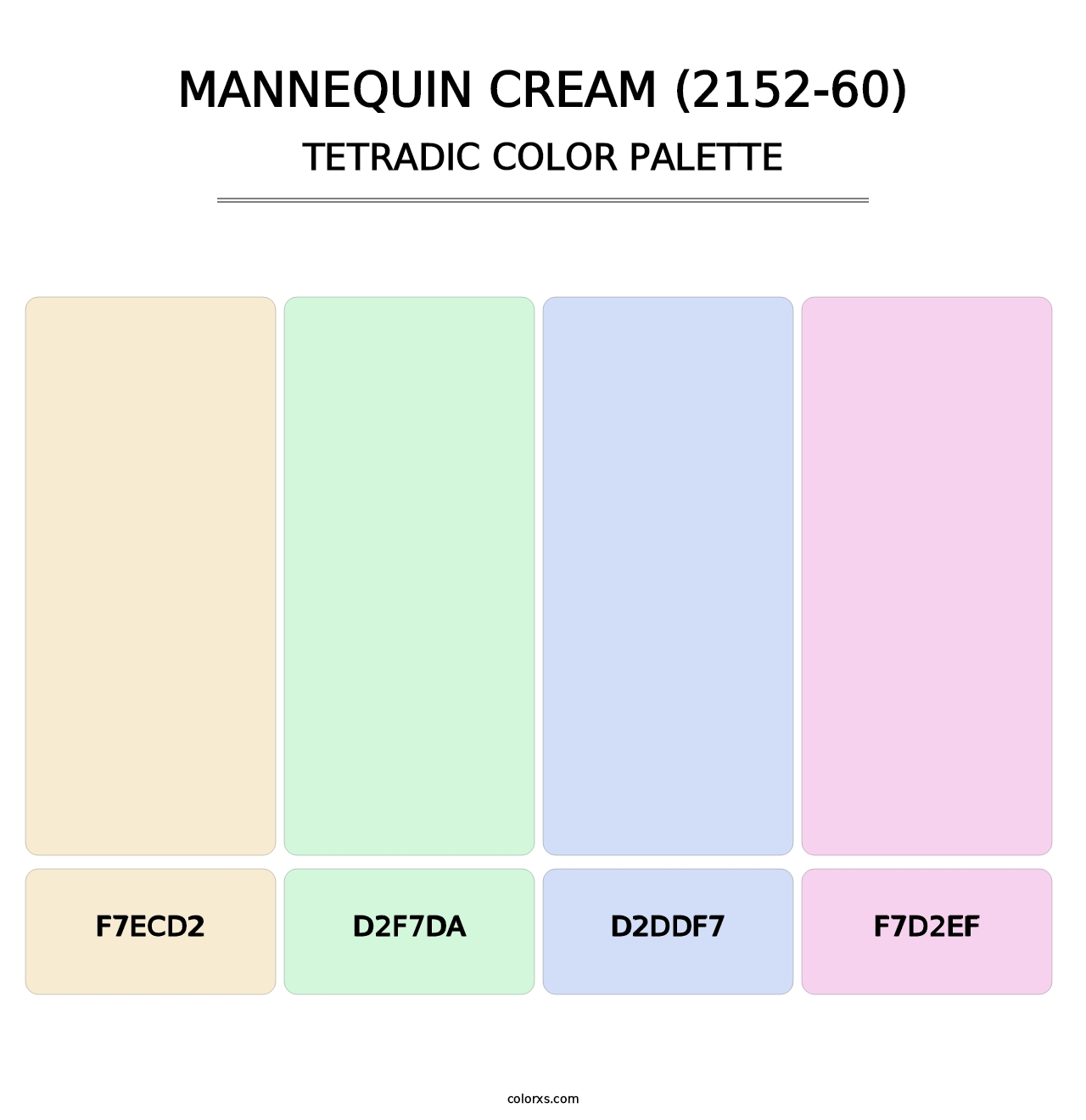 Mannequin Cream (2152-60) - Tetradic Color Palette