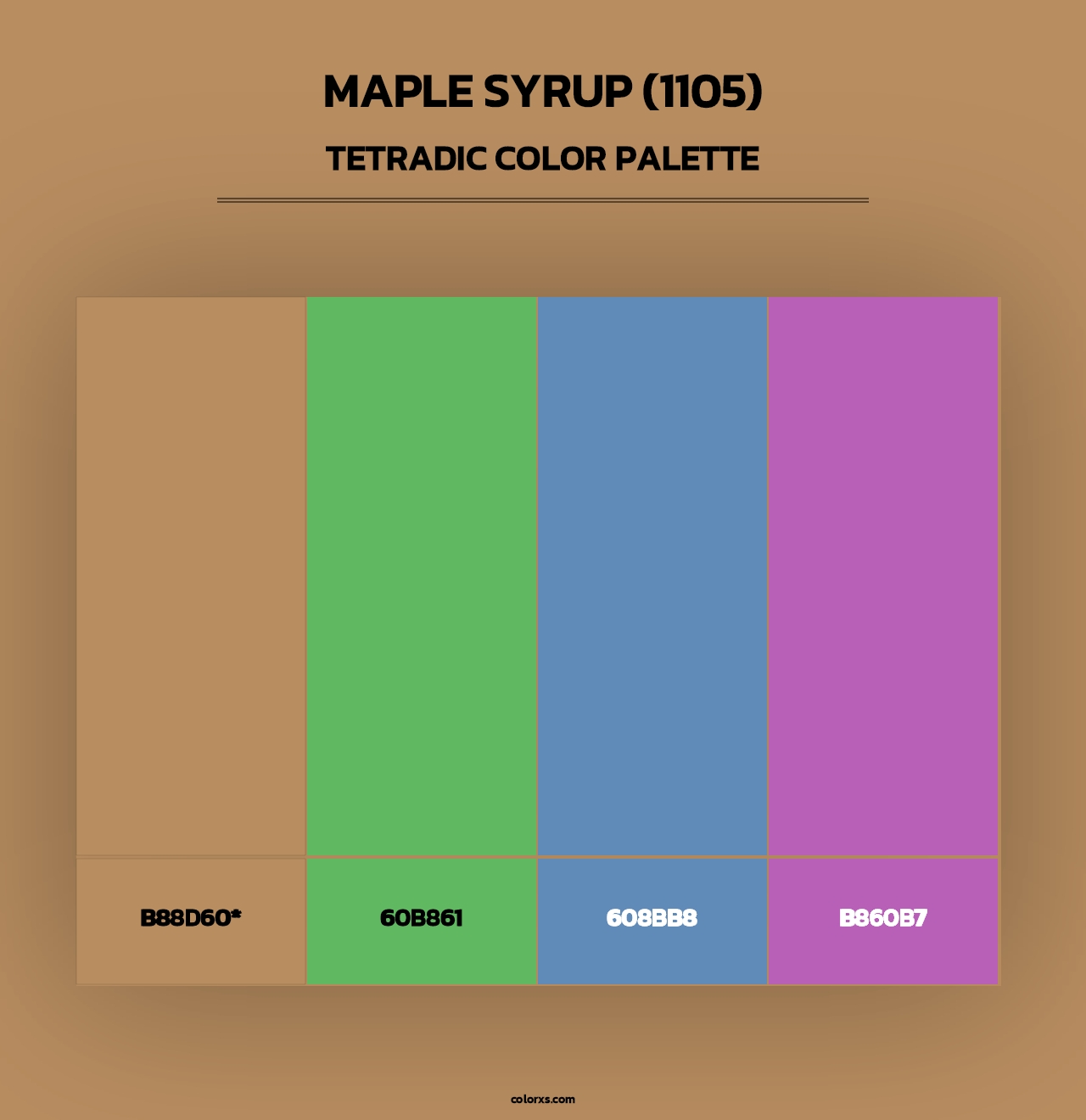 Maple Syrup (1105) - Tetradic Color Palette