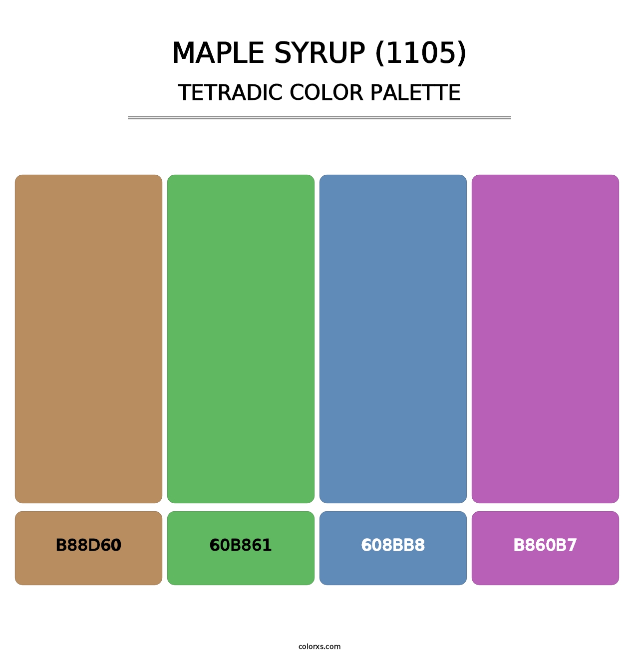 Maple Syrup (1105) - Tetradic Color Palette