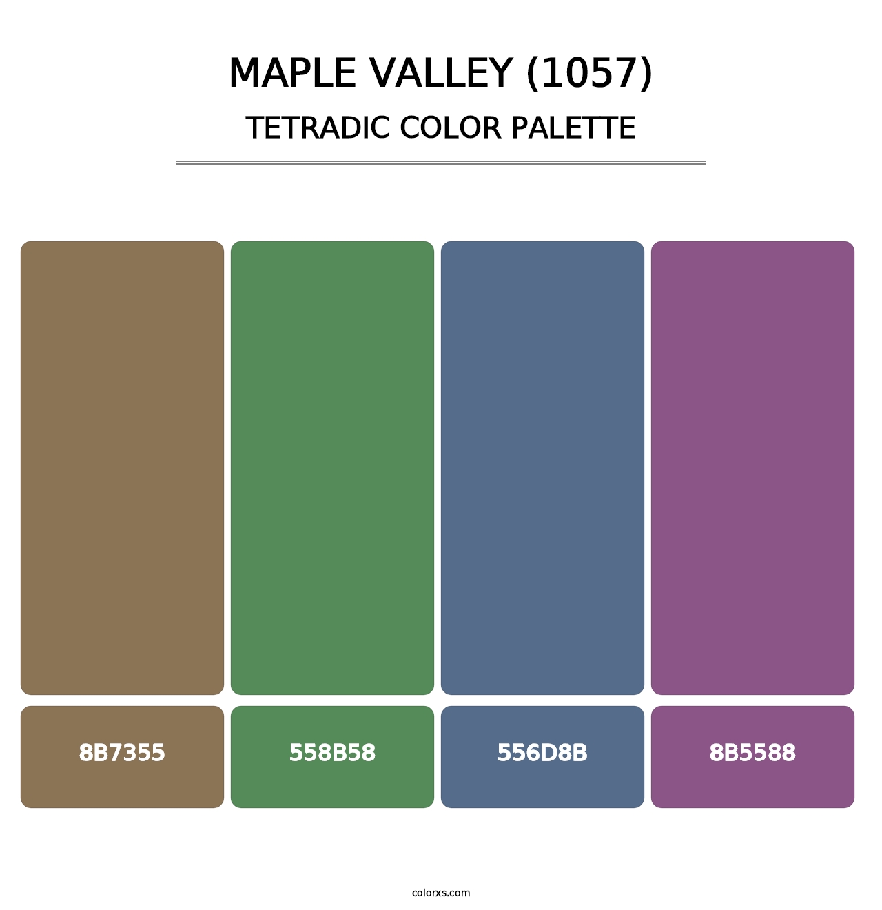 Maple Valley (1057) - Tetradic Color Palette