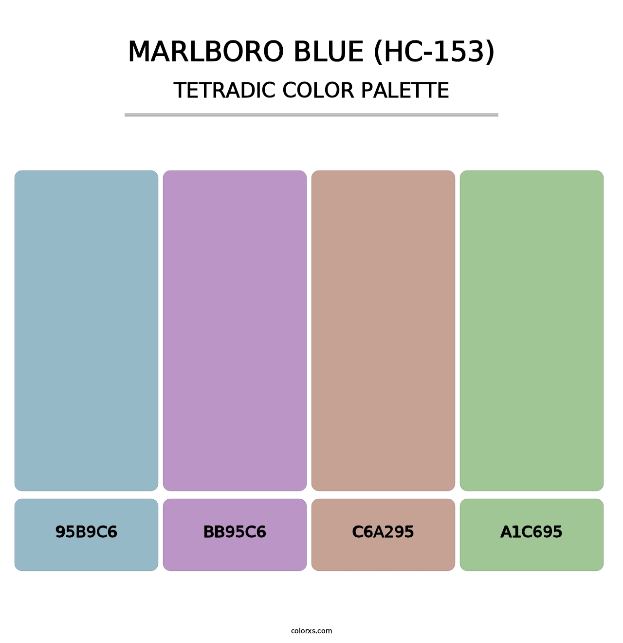 Marlboro Blue (HC-153) - Tetradic Color Palette