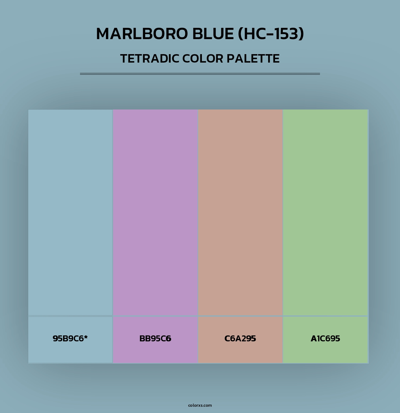 Marlboro Blue (HC-153) - Tetradic Color Palette