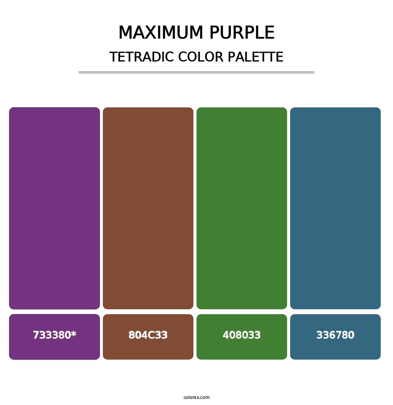 Maximum Purple - Tetradic Color Palette