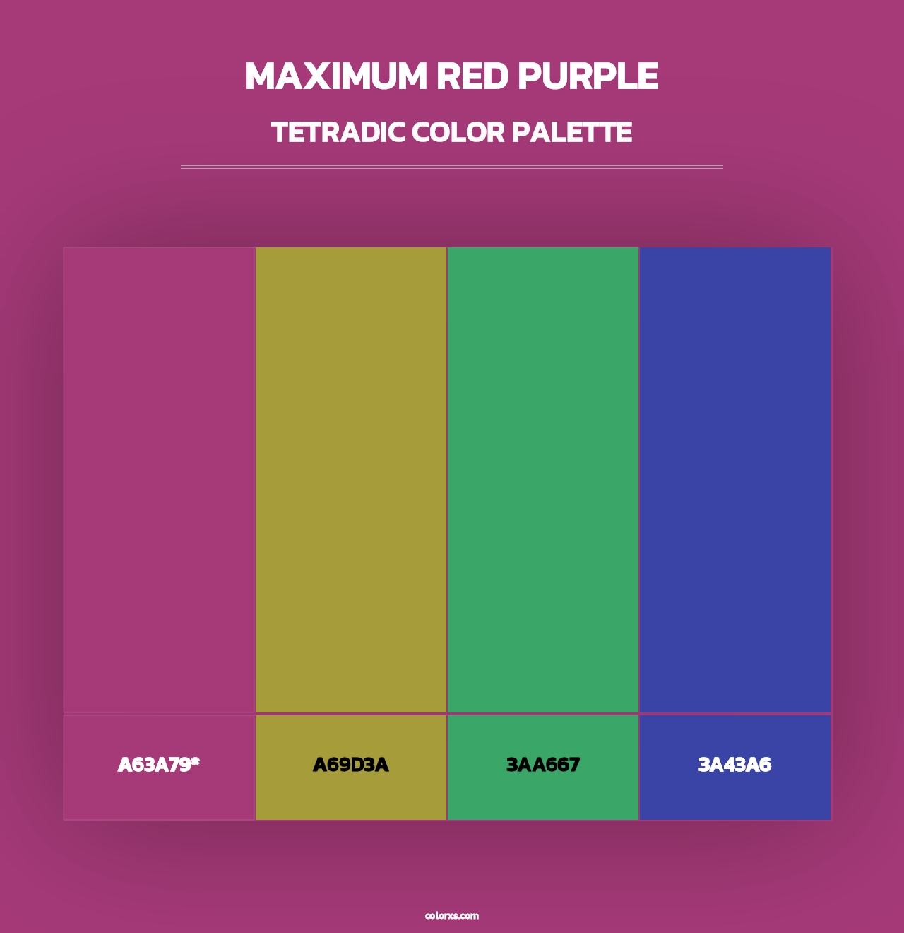 Maximum Red Purple - Tetradic Color Palette