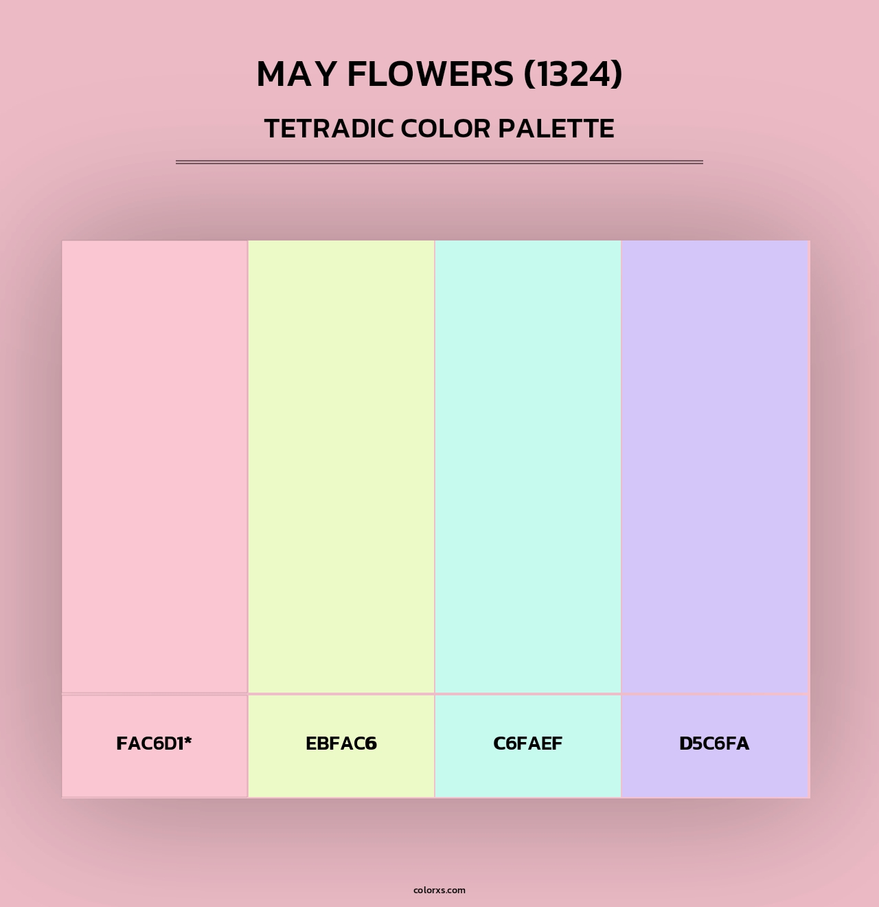 May Flowers (1324) - Tetradic Color Palette