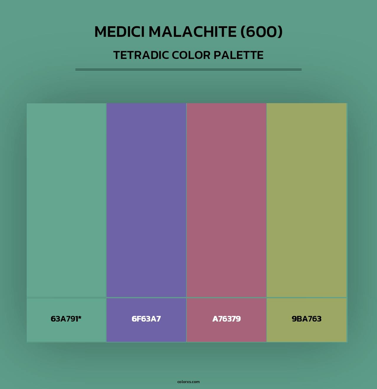 Medici Malachite (600) - Tetradic Color Palette