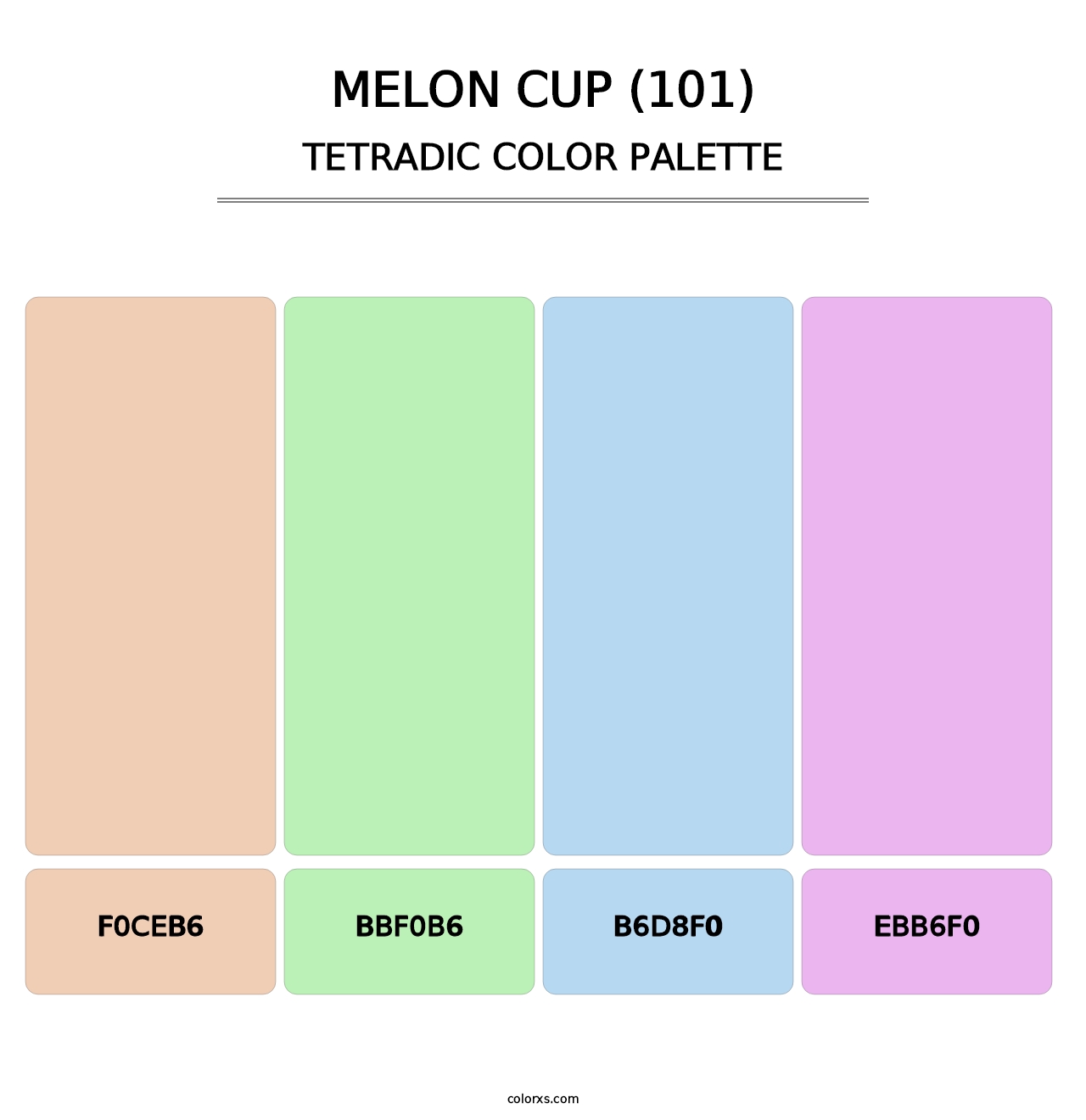Melon Cup (101) - Tetradic Color Palette