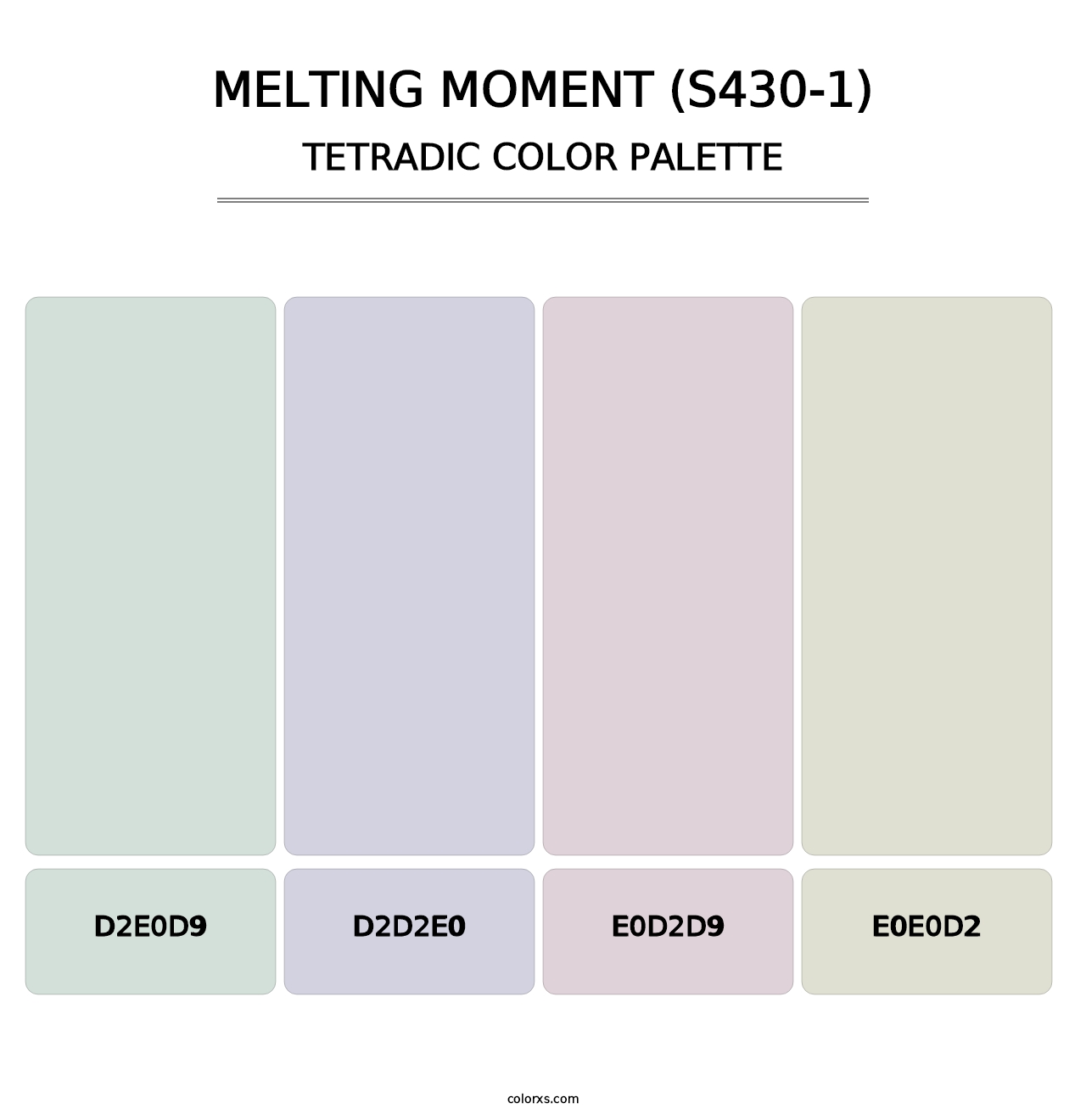 Melting Moment (S430-1) - Tetradic Color Palette