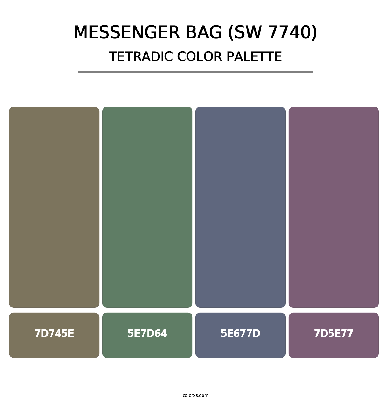 Messenger Bag (SW 7740) - Tetradic Color Palette