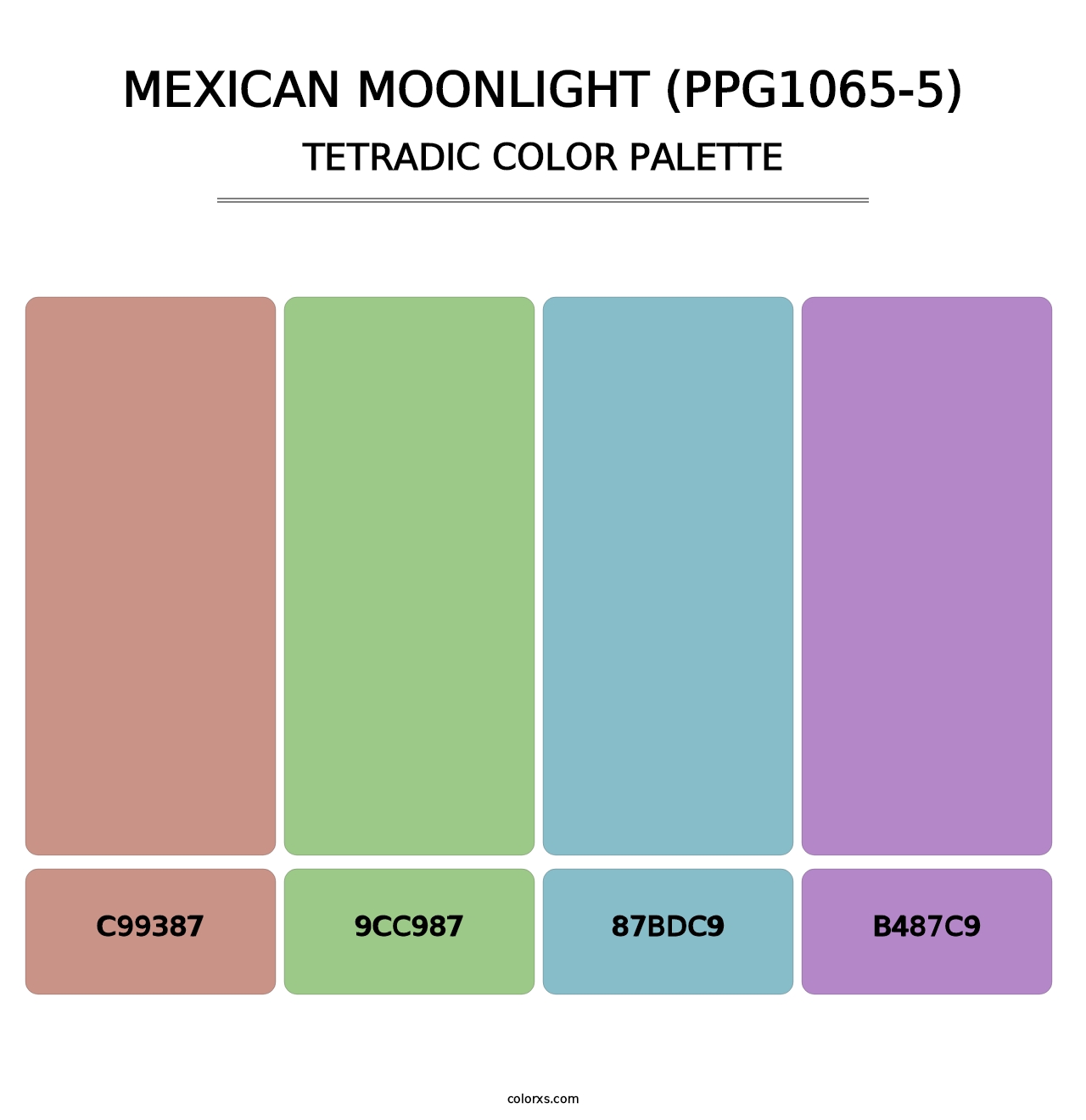 Mexican Moonlight (PPG1065-5) - Tetradic Color Palette