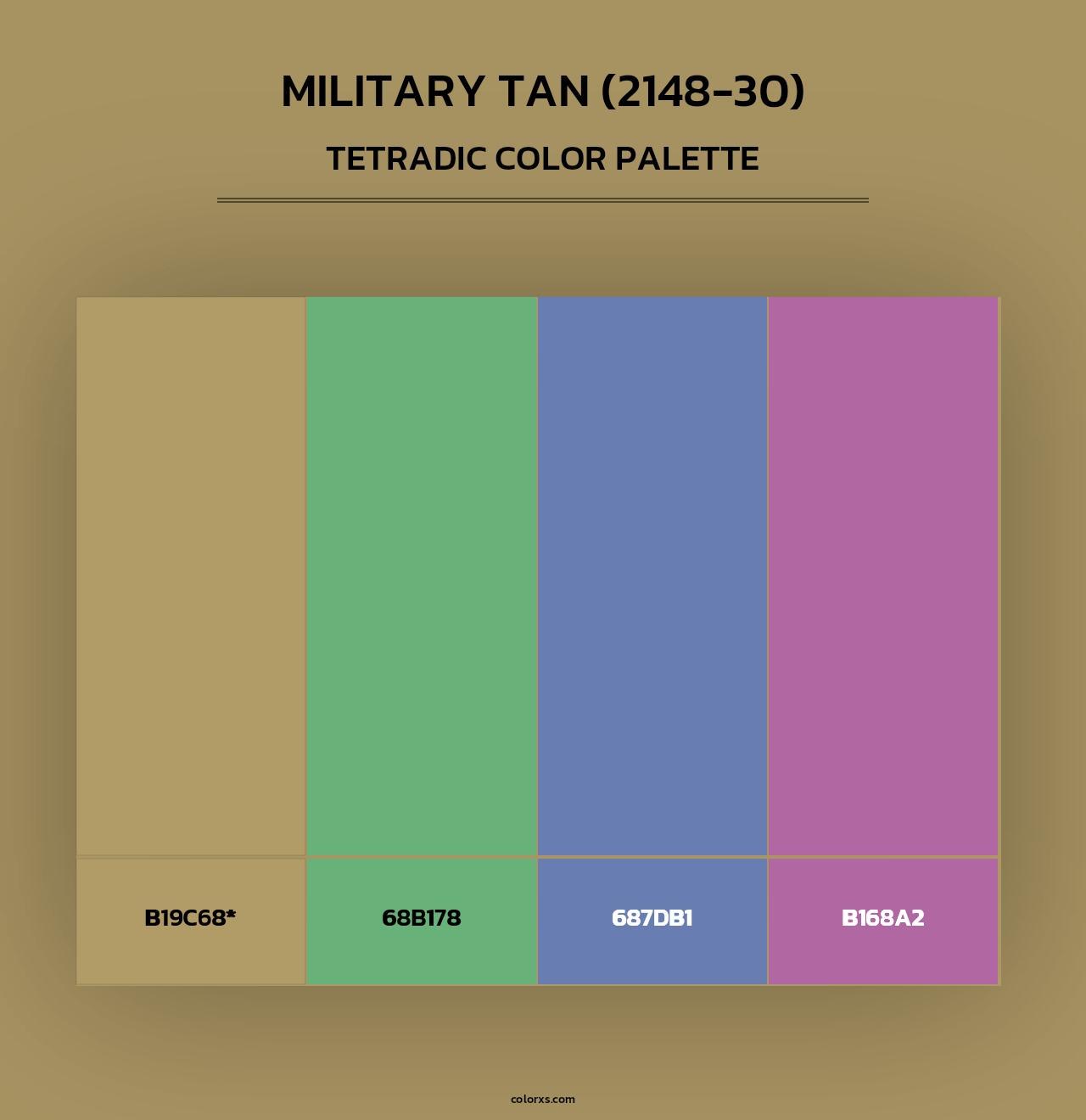Military Tan (2148-30) - Tetradic Color Palette