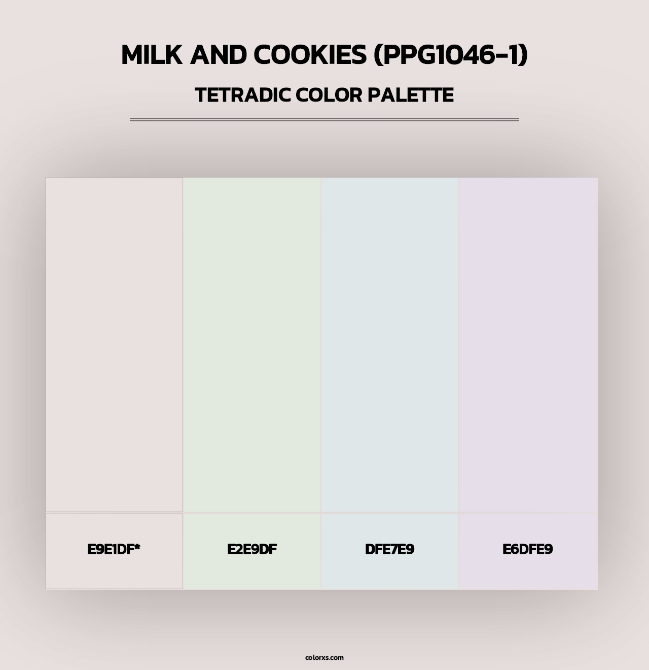 Milk And Cookies (PPG1046-1) - Tetradic Color Palette