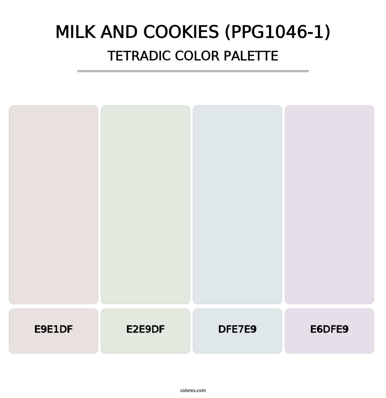 Milk And Cookies (PPG1046-1) - Tetradic Color Palette