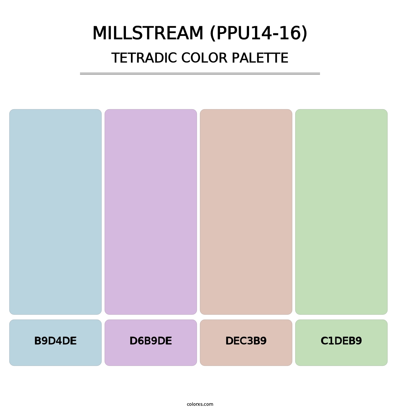 Millstream (PPU14-16) - Tetradic Color Palette