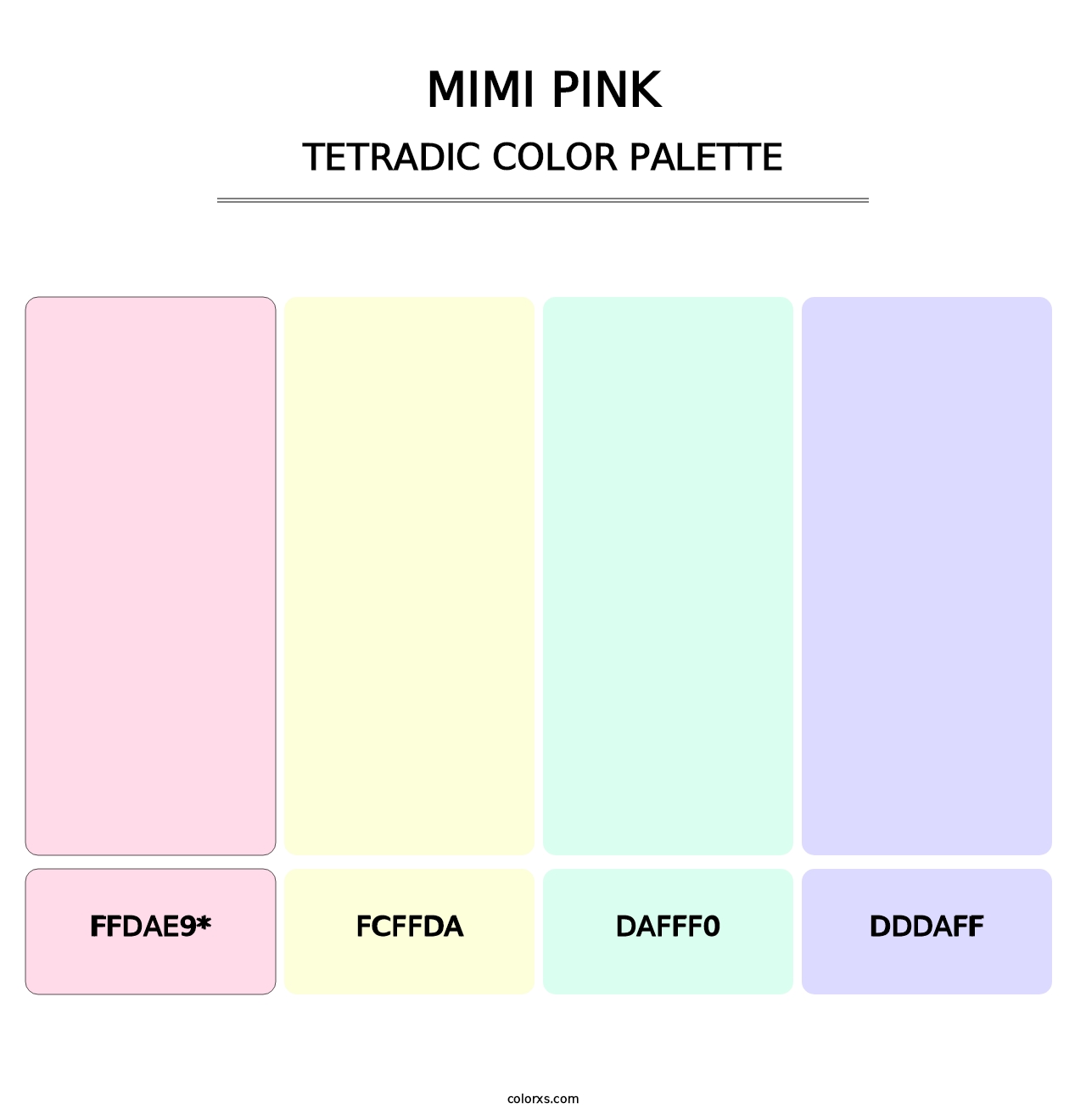 Mimi Pink - Tetradic Color Palette