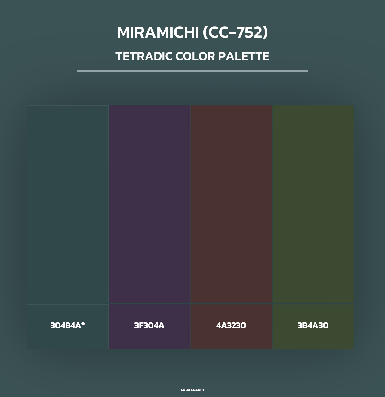 Miramichi (CC-752) - Tetradic Color Palette