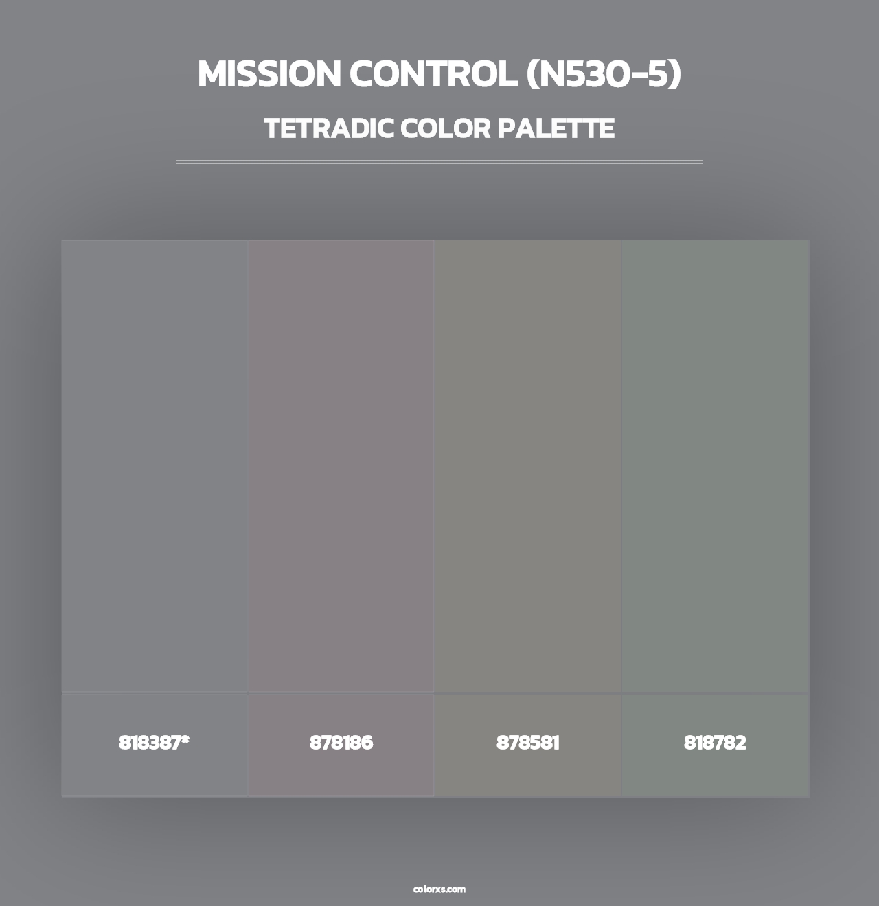 Mission Control (N530-5) - Tetradic Color Palette