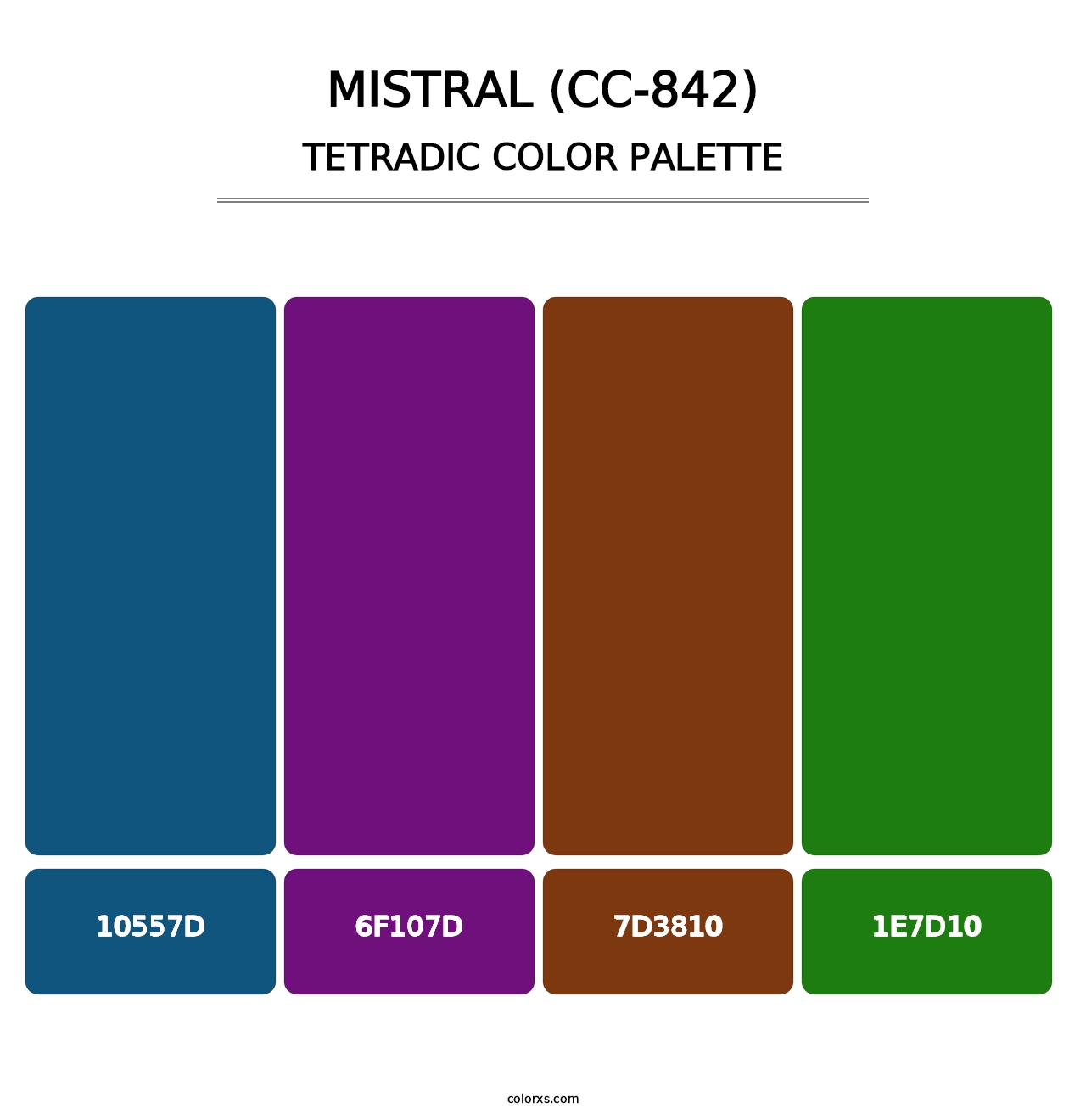 Mistral (CC-842) - Tetradic Color Palette