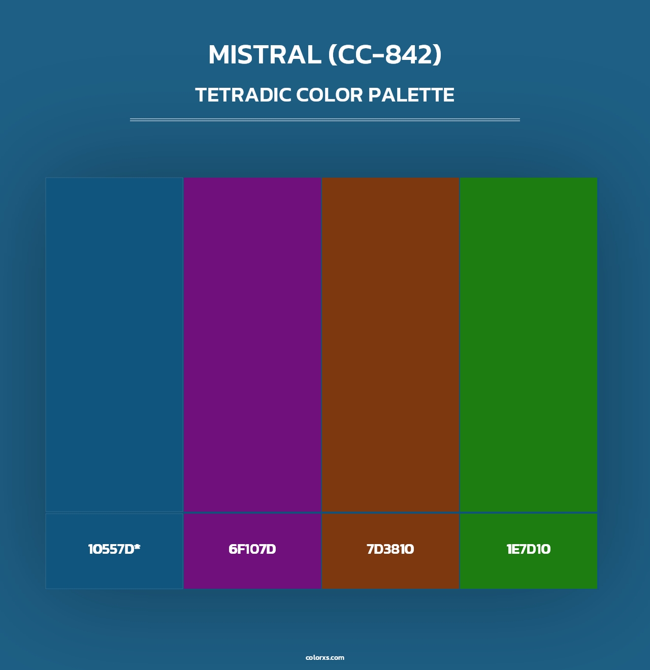 Mistral (CC-842) - Tetradic Color Palette